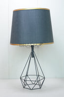 BR` Diamond Black Table Lamp