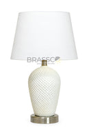18.5 Inch White Table Lamp for Bedroom