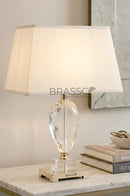 Almond Medium Crystal Table Lamp – Elegant Luxury Decorative Lighting