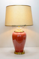 BRC' Red Ceramic GB Table Lamp