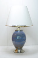 BRC' Ceramic Blue GB Table Lamp