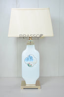 BR' Oval White Modern Porcelain Lamp