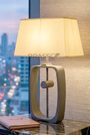 Modern Oval BLACK Metal Table Lamp - Luxury Collection