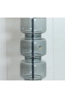 4-in-1 Grey Glass Table Lamp