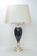 BR' Black Surahi Glass Lamp FG