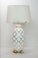 Turkish White & Golden Table Lamp