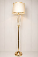 68 Inch Glass Cutwork Floor Lamp for Bedroom