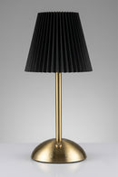 Rechargeable touch sensor LED lamp with modern gold design