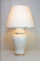 BRASSCO decorative bell-shaped ceramic lamp with FG finish