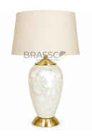 BRASSCO martaban-style table lamp with Mother of Pearl detailing