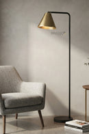BRC' Metal Black Floor Lamp by Brassco