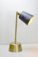 BRC' Metal Study GB 3 – Modern Metal Table Lamp for Study Desk & Bedroom Decor