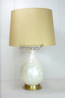 BRC' Mother of Pearl Surahi Table Lamp with Crystal