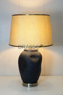 BRC resin thumb black AB table lamp with artistic thumb design, premium glossy finish, and modern decorative lighting style for home décor