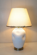 BRC resin thumb white AB table lamp with artistic thumb design, elegant white finish, and premium modern decorative lighting style for home décor