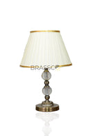 BR` Crystal Med 2 ball (Pair)(Table Lamp)(40%off)
