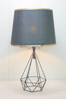 BR` Diamond Black Table Lamp