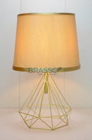 BR` Diamond Golden Table Lamp