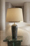 Black-Texture Brass Metal Table Lamp - Style 02