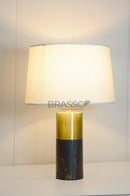Black Marble-Texture Brass Metal Table  Lamp - Style 01