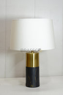 Black Marble-Texture Brass Metal Table  Lamp - Style 01