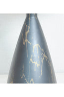 Brassco black marble cone-shade brass wall lamp for modern interiors