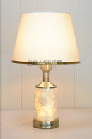 Brassco Mother of Pearl Cylinder Table Lamp