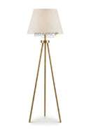 Brassco Tall Golden Tripod Table Lamp