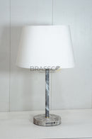 Brown Marble-Texture Brass Rod Metal Lamp1