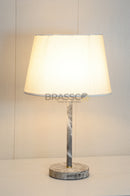 Brown Marble-Texture Brass Rod Metal Lamp1