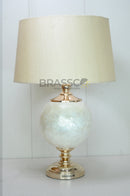 Mother of Pearl Rounded Table Lamp for Bedroom