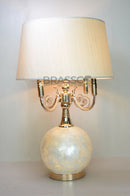 Elegant MOP Gola Table Lamp for Luxury Interiors