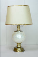 Elegant Mother of Pearl Lamp for Console Table