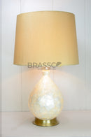 Elegant Mother of Pearl Surahi Lamp for Console