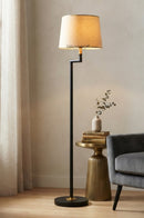 FS' MODRN LAMP BLACK Floor Lamp by Brassco