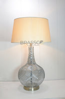 Grey CARVING SURAHI Table Lamp