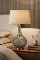 Grey CARVING SURAHI Table Lamp