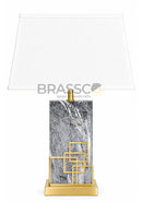 Grey Marble Table Lamp LT07162