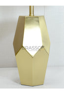 Hexagon Gold-Brass Metal Table Lamp - Precious Collection