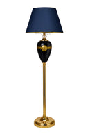 ID' Black Versachi Floor Lamp by Brassco