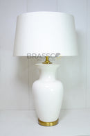 Large ceramic decorative lamp for living rooms and console tables
