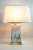 Premium Touch Bedside Lamp with Fabric Shade