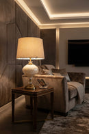 Luxury MOP Gola Lamp with Crystal Details Pakistan