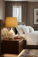 Luxury MOP Surahi Table Lamp with Crystal Detailing
Mother of Pearl Crystal Table Lamp for Bedroom