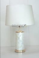 Luxury Mother of Pearl Cylinder Lamp for Bedroom