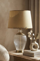 Luxury Ribbed Glass Table Lamp