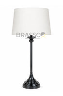 Matte black decorative table lamp for contemporary home interiors