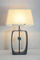 Modern Oval BLACK Metal Table Lamp - Luxury Collection