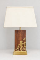 Modern Walnut Bedside Table Lamp Online Pakistan