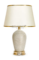 Modern White Resin Table Lamp LT07438